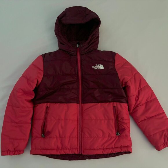 The North Face Boys' Red Reversible Mount Chimbo Jacket Size L(12) - Picture 2 of 3